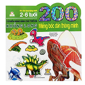 Download sách 200 Miếng Bóc Dán Thông Minh - Khủng Long (Tái Bản 2018)