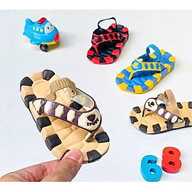 Dép Kẹp Trẻ Em cho bé 1-3 tuổi nhẹ mềm êm chân Siêu Cưng (có quai hậu)