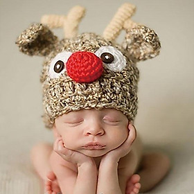 Mũ handmade tạo hình Tuần lộc dễ thương cho bé yêu