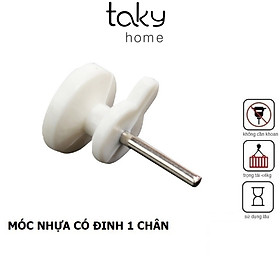 10 Móc Nhựa Đóng Tường Đinh 1 Chân Tiện Dụng, Chắc Chắn Treo Tranh, Ảnh và Đồ Dùng Nhỏ 2219Set10