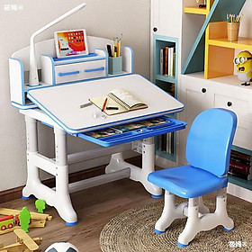 Mua Bộ bàn ghế học sinh k40 chống cận chống gù bàn học thông minh cho bé chỉnh được độ cao có giá đỡ sách và ngăn kéo