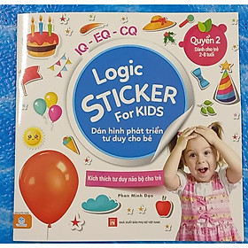 Logic Sticker for kids - Dán hình phát triển tư duy cho bé - quyển 2