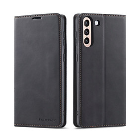 Bao da bò non dạng ví hãng Greencase dành cho Samsung Galaxy S21 Plus - Hàng chính hãng