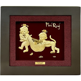 Mua Tranh Vàng 24K PRIMA ART - Khỉ Vui Vẻ - Kích thước 18 x 20 cm - CGS-0411-14