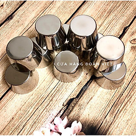 Mua Khuôn Bánh Flan Inox Không Gỉ - Combo 10 khuôn 7 x 4 cm (Có Nắp)