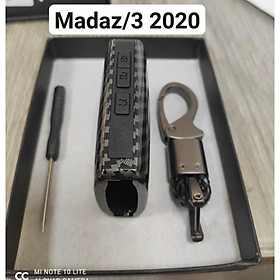 Bao Da Chìa Khóa Mazda 3 2022-2020 Mẫu Vân Carbon cao Cấp