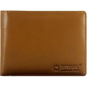 Ví Nam Da Bò Cao Cấp Huy Hoàng HT2113 (12.5 x 10 cm) - Da Bò