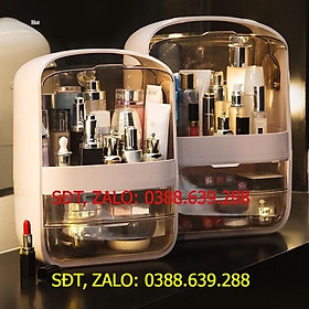 Tủ đựng đồ trang điểm Tủ đựng đồ trang điểm mini 2 tầng có nắp đậy, chống bụi DH-DGD2010mini 2 tầng có nắp đậy, chống bụ