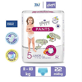 Bỉm T5 Pants, tã quần cao cấp BELLA BAPPY nhập khẩu Pháp 22 miếng cho bé 11-18kg thoáng mát, thấm hút, chống tràn