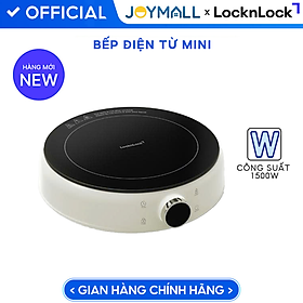 Bếp Điện Từ Mini LocknLock Mini Induction Cooker EJI126IVY 1500W, Hàng Chính Hãng - JoyMall (dùng cho nồi chảo có đường kính từ 17cm đến 20cm)