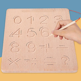 Wooden Montessori Toy Tracing Board Early Preschool Learning Toy