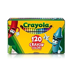 HỘP 120 BÚT MÀU SÁP CRAYOLA KÈM CHUỐT