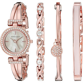 Set Đồng Hồ Kèm Vòng Tay Anne Klein AK/2238RGST Đính Pha Lê Swarovski giá chỉ 2392000 VND