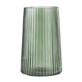 Lọ hoa JYSK Roy thủy tinh xanh lá DK13xC20cm