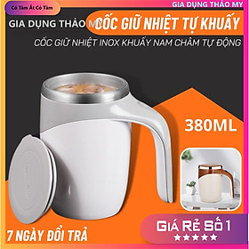 Cốc Khuấy Tự Động Inox 304 Dung Tích 380ml - Cánh Quạt Nam Châm