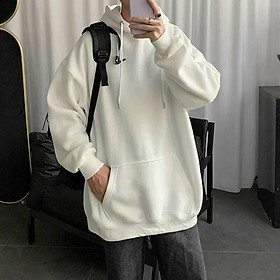 Áo Hoodie Nỉ Nam Nữ Trơn From Rộng Unisex Chất Nỉ Cotton Bao Dày Không Đổ Lông