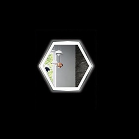 Gương đèn Led nhà tắm - Hình lục giác