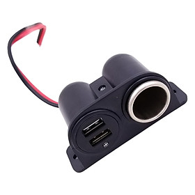 Car Charger Splitter Adapter Dual USB Port for Overcurrent Protection