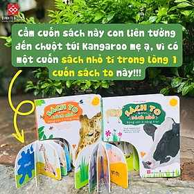 Hình ảnh Sách - Sách to ôm sách nhỏ - Combo 2 tập dành cho bé 0 - 6 tuổi - Đinh Tị Books