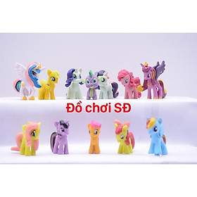 mô hình ngựa pony 12 con