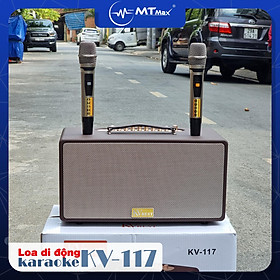 Mua Loa kéo xách tay KV-117 Loa kéo xách tay bass đôi âm siêu trầm- kết nối Bluetooth  USB  thẻ SD-Bass 16 1 treble 1 mid  300w nghe nhạc karaoke cực hay