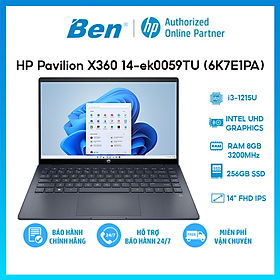 Mua Laptop HP Pavilion X360 14-ek0059TU (6K7E1PA) (i3-1215U | 8GB | 256GB | Intel UHD Graphics | 14  FHD Touch | Win 11) Hàng chính hãng