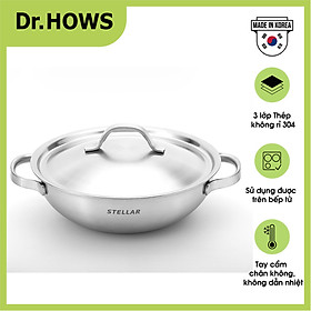 Mua Nồi nấu thấp Inox 3 lớp Dr.Hows Stella Casserole 24cm