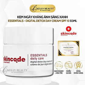 Kem Ngày Kháng Ánh Sáng Xanh Skincode Essentials Digital Detox Day Cream SPF 15 | Kelly Beauty