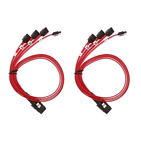 2pack Mini SAS SFF-8087 to 4x SATA HDD Hard Drive Cables Forward Breakout Cable