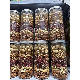 Hạt mix 5 loại hạt dinh dưỡng ( Hạt macca, quả óc chó vàng, quả óc chó đỏ, hạnh nhân, hạt điều )