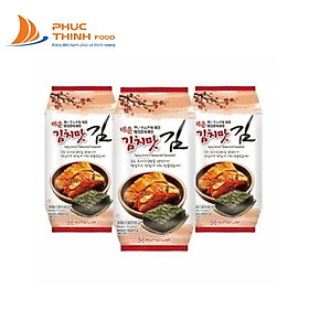 Rong Biển Ăn Liền Hàn Quốc Vị Kim Chi Spicy Kimchi Seasoned Laver Lốc 3