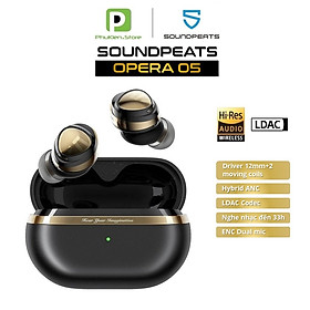 Tai Nghe Bluetooth Chính Hãng Soundpeats Opera 05 | Hi Res Audio LDAC | Pin 33h | Hỗ trợ app - Hàng nhập khẩu chính hãng