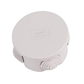Waterproof IP66 Round Electrical Junction Box 2.6"x1.4" Wire Connection Box