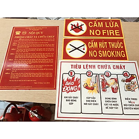 Mua 4 tấm nội quy tiêu lệnh