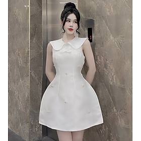 Đầm Thiết Kế MAY TaA19 Chất Liệu Tafta Đính Đá Tạo Dáng Tốt - Đầm Dự Tiệc Trẻ Trung Chuẩn MAY