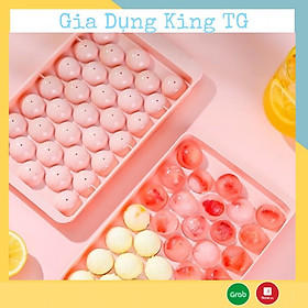 Mua Khay Đựng Đá 33 Viên Tròn Có Nắp Đậy Làm Được Kem Đá Hoa Quả - King