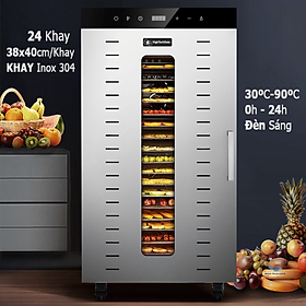 Mua Máy Sấy Thực Phẩm 24 Khay SS24H Công Nghiệp  Tích Hợp 3 Quạt Sấy Bền Bỉ  Hẹn Giờ Đến 24 Tiếng  Nhiệt Độ 30-90ºC  Chất Liệu Khay Inox 304 An Toàn  Hàng Chính Hãng
