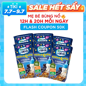 Combo 6 Hộp Sữa đêm ngũ cốc vị mận đen Fruto Nyanya 200ml