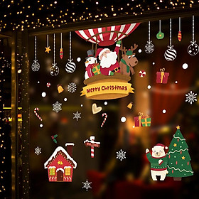 Decal trang trí giáng sinh noel Decal giáng sinh hm92035ds