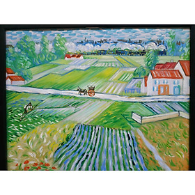 Mua Tranh Sơn Dầu Vẽ Tay 40x50cm - Sau Cơn Mưa (Van Gogh)