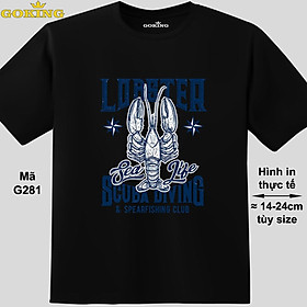 LOBSTER, mã G281. Áo thun in đẹp cho nam nữ, cặp đôi. Áo phông Goking hàng hiệu cao cấp