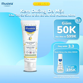 Kem Dưỡng Da Mặt Cho Trẻ Sơ Sinh Và Em Bé Da Khô Mustela (40ml)