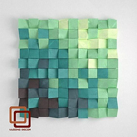 Mua Tranh gỗ trang trí 3D MÀU SẮC XINH XẮN (Wood mosaic) - (KÍCH THƯỚC 30x30 và 50x50cm)
