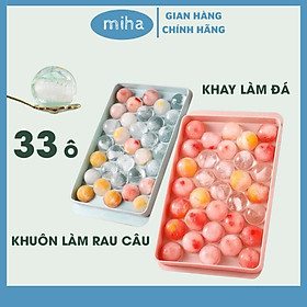 Mua Khay làm đá tròn có nắp đậy Khuôn làm đá tròn đá bi