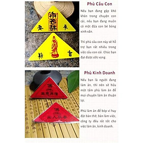 Mua giấy tam giác phong thủy cầu con