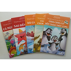 Combo Thế Giới Tuyệt Vời Của Động Vật: Cá Ngựa Và Sứa + Sao Biển Và Cua + Rái Cá Và Hải Sư + Cá Sấu Và Chim Hồng Hạc + Chim Cánh Cụt Đến Thăm Thủy Cung