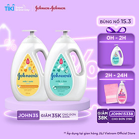 Bộ 2 chai sữa tắm Johnson s Baby cho bé - Dung Tích 1000mlx2