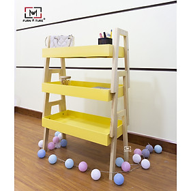 Mua COMBO 3 KỆ GỖ ĐA NĂNG HÀN QUỐC MWFURNITURE MÀU VÀNG - COMBO 3 ACASE YELLOW