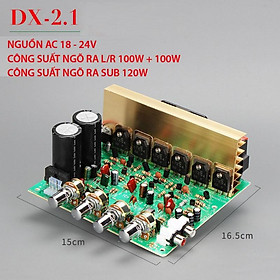 Mua Mạch khuếch đại công suất lớn 2.1 siêu trầm DX-2.1 L/R 100W x 2 + Sub 120W