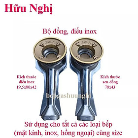 Mua Sen chia lửa và điếu inox   sử dụng cho bếp kính mỏng  bếp inox